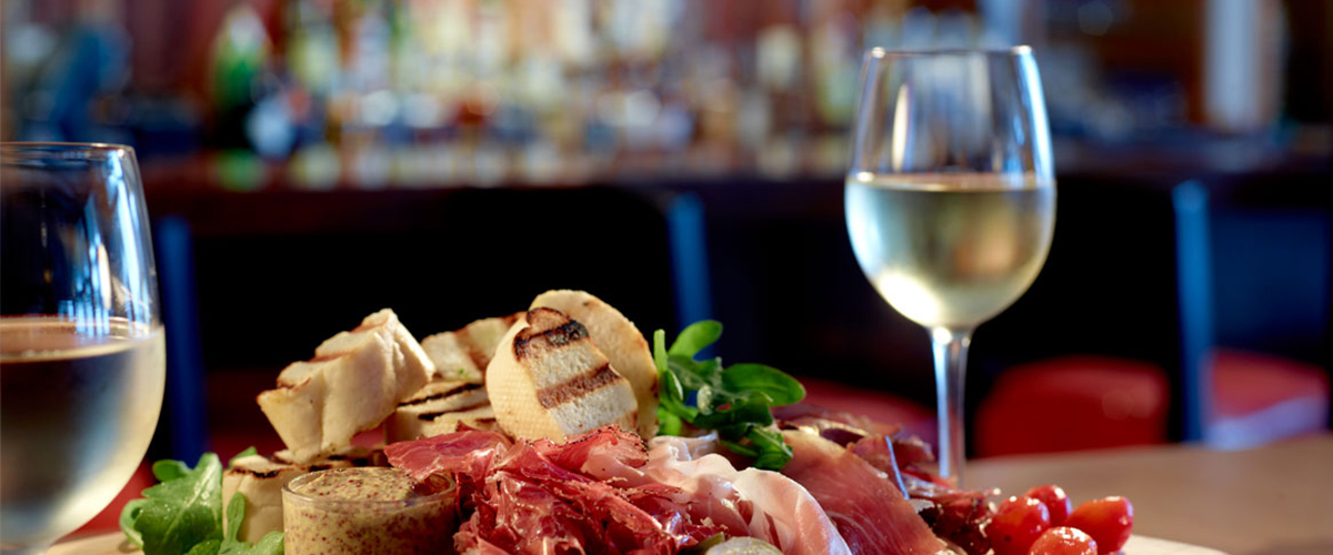 Fine dining at an upscale resort restaurant
